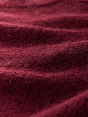 Burgundy Gem Embellished Sleeve Jumper with Wool - Image 8 of 9
