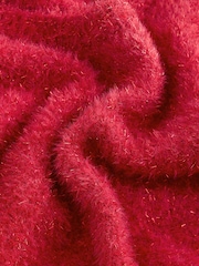 Cherry Red Sparkle Scoop Neck Waisted T-Shirt - Image 2 of 3
