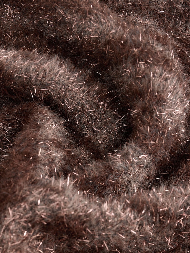 Brown Animal Half Sleeve Tinsel T-Shirt - Image 2 of 3