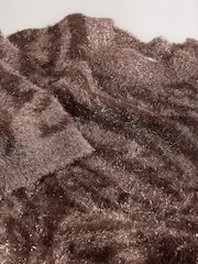 Brown Animal Half Sleeve Tinsel T-Shirt - Image 3 of 3