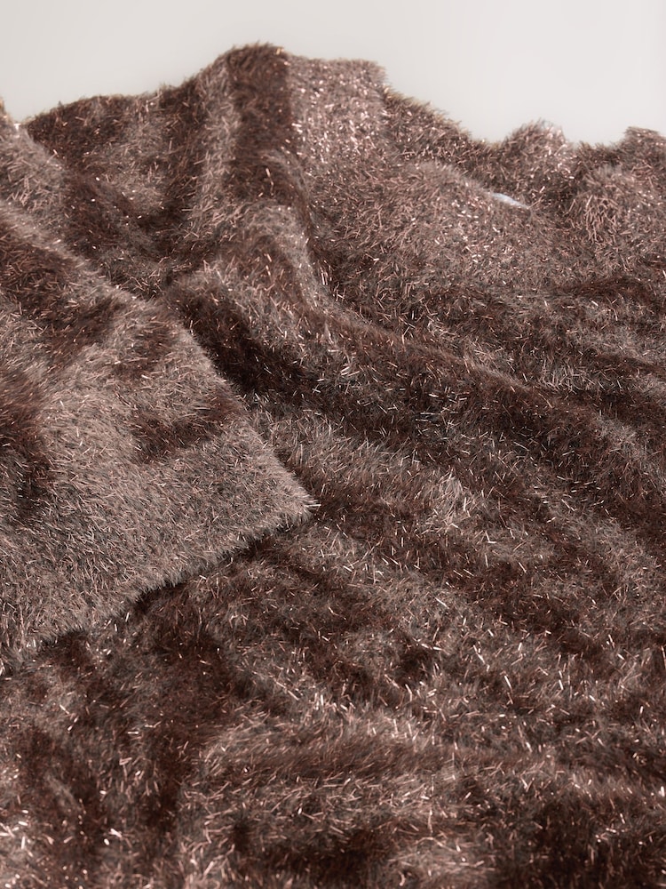 Brown Animal Half Sleeve Tinsel T-Shirt - Image 3 of 3