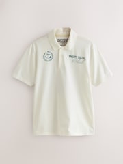White Ecru Licence Snoopy Polo Shirt - Image 5 of 8