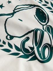 White Ecru Licence Snoopy Polo Shirt - Image 7 of 8