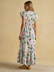 Joules Winnie Multi Frill Shoulder Dress - Image 2 of 9