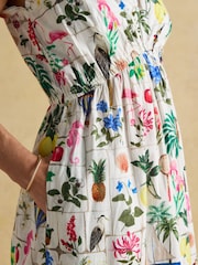 Joules Winnie Multi Frill Shoulder Dress - Image 6 of 9