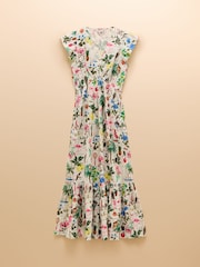 Joules Winnie Multi Frill Shoulder Dress - Image 9 of 9
