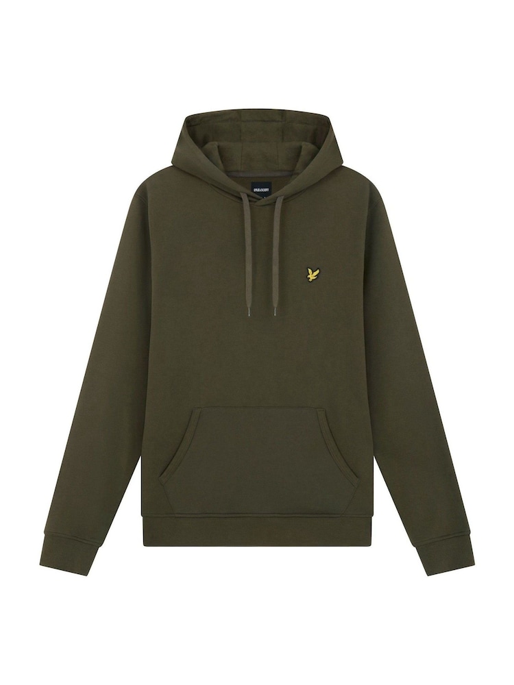 Lyle & Scott Olive Green Pullover Hoodie - Image 1 of 3 Lyle & Scott Olive Green Pullover Hoodie - Image 1 of 3