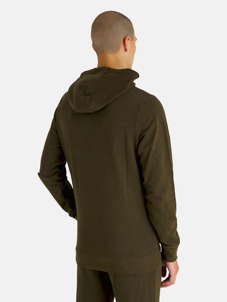 Lyle & Scott Olive Green Pullover Hoodie - Image 2 of 3 Lyle & Scott Olive Green Pullover Hoodie - Image 2 of 3