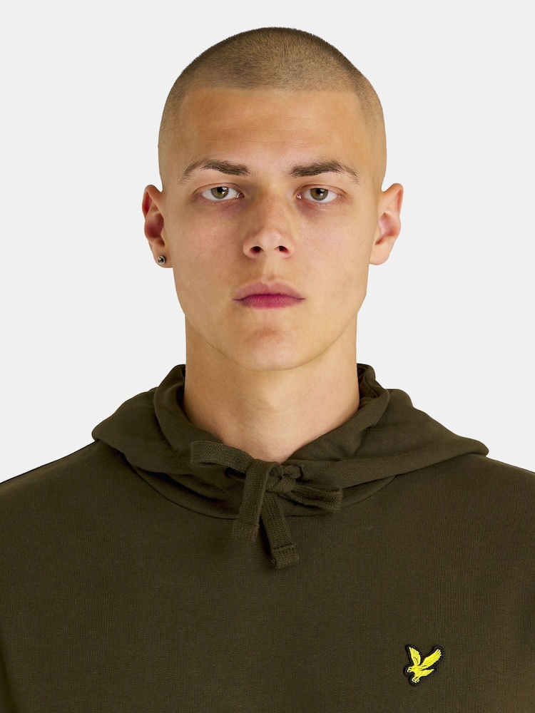 Lyle & Scott Olive Green Pullover Hoodie - Image 3 of 3 Lyle & Scott Olive Green Pullover Hoodie - Image 3 of 3