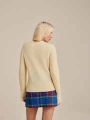 Gelb - Long Sleeve Crew Neck Jumper With Wool - Bild 4 von 8