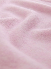 Blush Pink Long Sleeve Crew Neck Jumper With Wool - Image 6 of 7