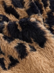 Leopard Bear Texture Zip-Up Bomber Jacket - Image 8 of 8