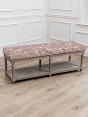 Voyage Maison Violet Matilda Floella Printed Bench - Image 1 of 2