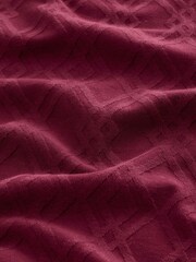 Red Slim Fit Smart Textured T-Shirt - Image 3 of 3