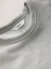 Grey Marl Long Sleeve Cosy Ribbed T-Shirt - Image 3 of 3