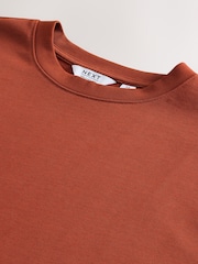 Orange Rust Relaxed Fit Heavyweight T-Shirt - Image 3 of 3