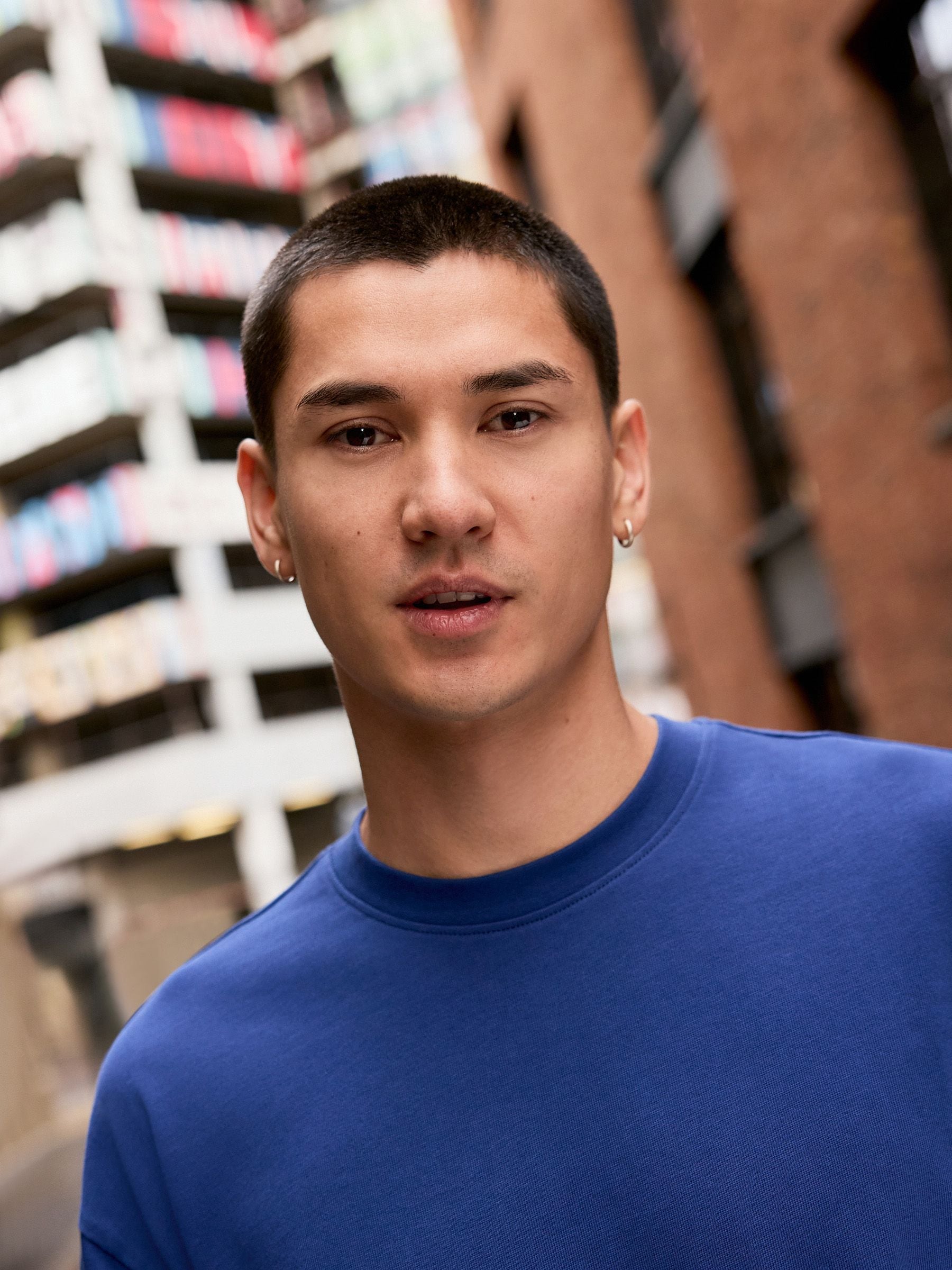 Buy Blue Relaxed Fit Heavyweight T-Shirt from Next USA