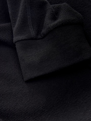 Black Long Sleeve Cosy Ribbed T-Shirt - Image 7 of 7