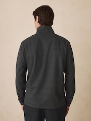 Black Check Long Sleeve Quarter Zip Jumper - Image 4 of 7