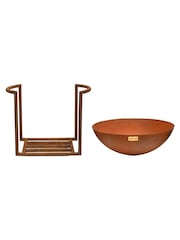 Ivyline Rust Garden XL Cast Iron Fire Pit - Image 3 of 4