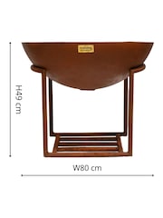 Ivyline Rust Garden XL Cast Iron Fire Pit - Image 4 of 4