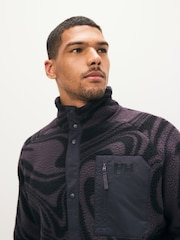Helly Hansen Purple Panorama Pile Snap Fleece - Image 5 of 7