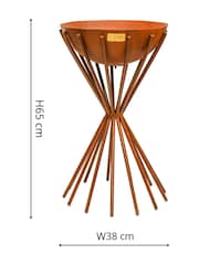 Ivyline Black Garden Metal Dakota Fire Pit - Image 4 of 4
