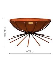 Ivyline Rust Garden Metal Dakota Fire Pit - Image 3 of 3
