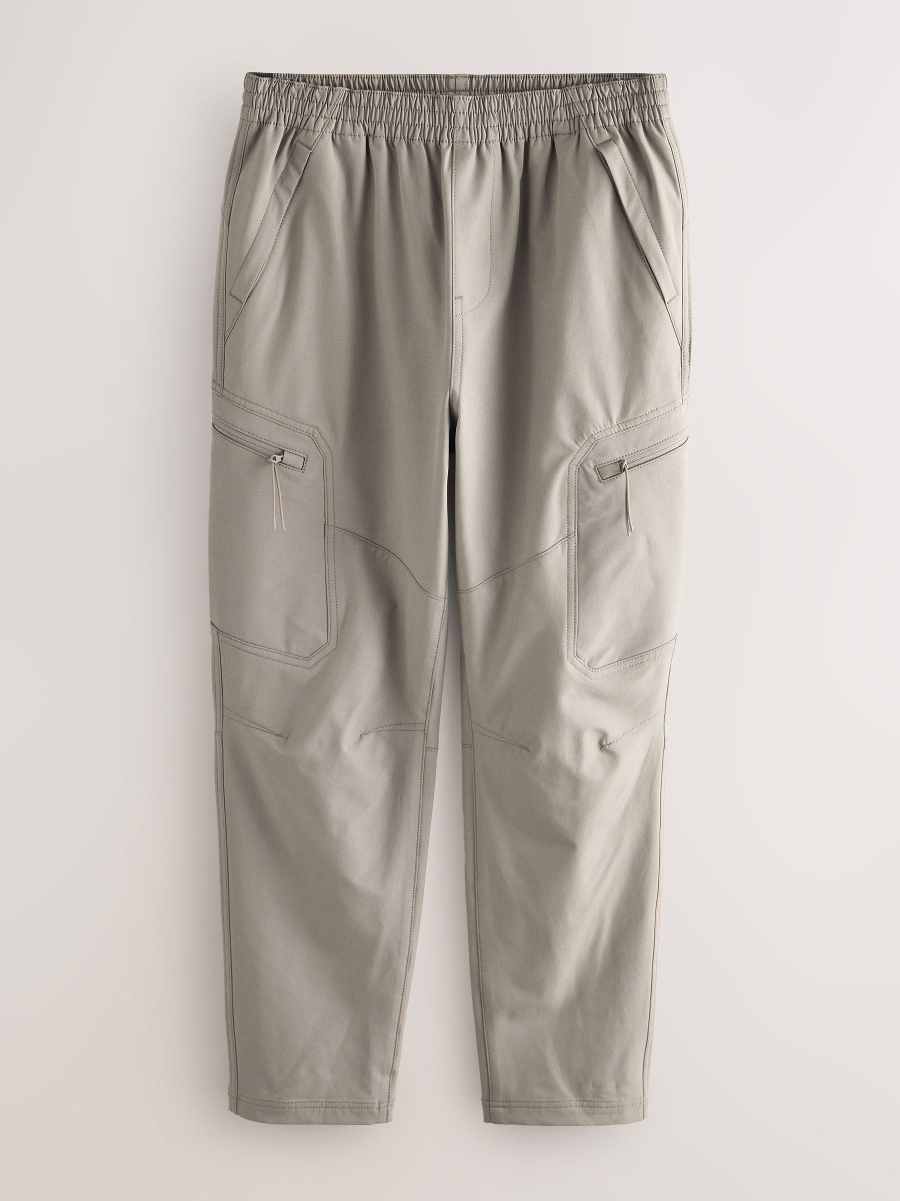 Buy Grey Dry Tech Slim Fit Stretch Utility Cargo Trousers from the