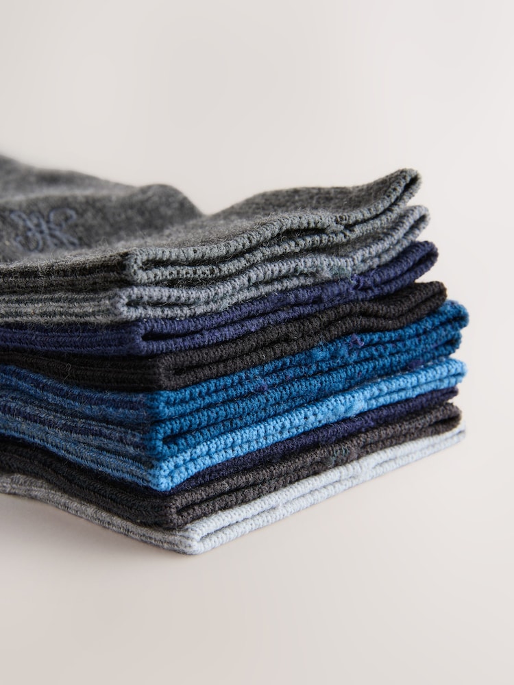 Azul marino/gris marga - Pack de 10 pares de calcetines bordados de Lasting Fresh - Imagen 14 de 14 Azul marino/gris marga - Pack de 10 pares de calcetines bordados de Lasting Fresh - Imagen 14 de 14
