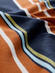 Orange/Blue Long Sleeve Stripe T-Shirt - Image 7 of 7