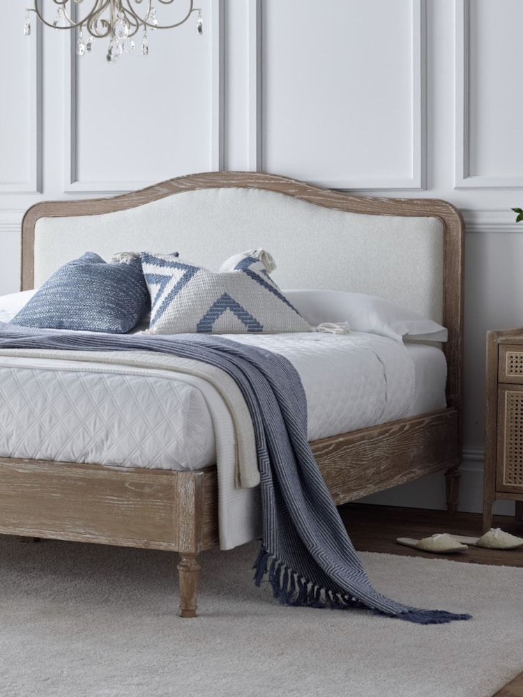 Time 4 Sleep Oak Lille Oak Upholstered Bed - Image 2 of 4