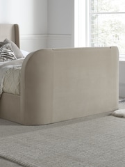 Time 4 Sleep Stone Vancouver Winged Velvet Side Lift Ottoman Storage Bed - Image 6 of 6