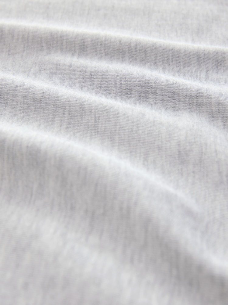 Grey/Light Blue/Navy Blue Marls Relaxed Fit Heavyweight T-Shirts 3 Pack - Image 6 of 6 Grey/Light Blue/Navy Blue Marls Relaxed Fit Heavyweight T-Shirts 3 Pack - Image 6 of 6