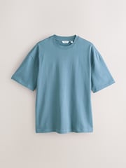 Blue/Black/Orange Relaxed Fit Heavyweight T-Shirts 3 Pack - Image 2 of 6