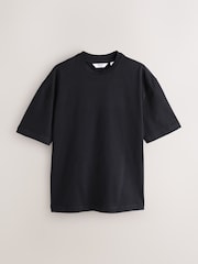 Blue/Black/Orange Relaxed Fit Heavyweight T-Shirts 3 Pack - Image 3 of 6