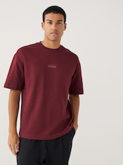 Stone / Burgundy Red / Blue Smart Soft Touch Heavyweight T-Shirts 3 Pack - Image 2 of 9