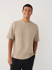 Stone / Burgundy Red / Blue Smart Soft Touch Heavyweight T-Shirts 3 Pack - Image 4 of 9