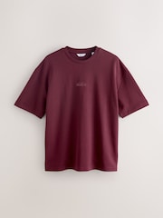 Stone / Burgundy Red / Blue Smart Soft Touch Heavyweight T-Shirts 3 Pack - Image 6 of 9