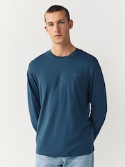 Black/Blue/Green/Orange Long Sleeve T-Shirts 4 Pack - Image 4 of 10