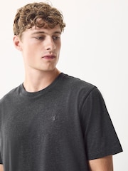 Grey/Orange/Grey/Blue Marls Regular Fit T-Shirts 4 Pack - Image 5 of 8
