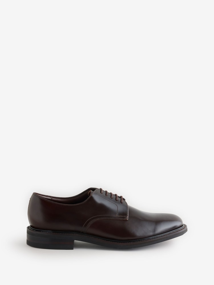 Loake DK Plain Derby Brown Shoes - Image 1 of 1