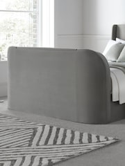 Time 4 Sleep Grey Vancouver Winged Velvet Side Lift Ottoman Storage Bed - Image 6 of 6