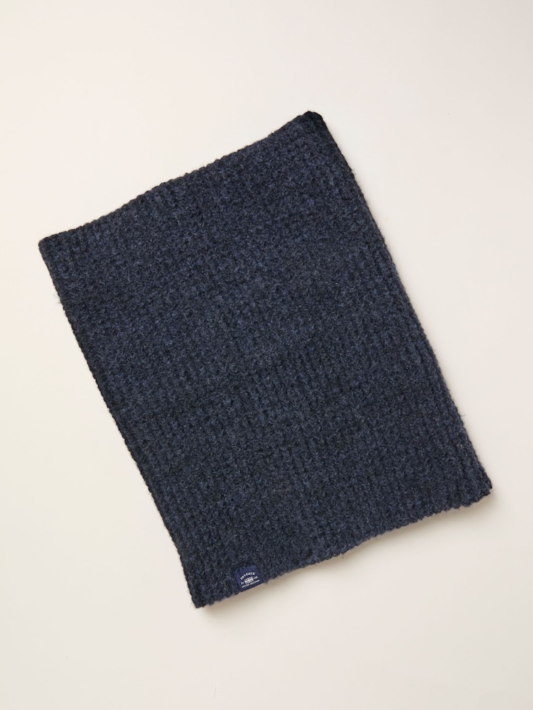 FatFace Navy Waffle Neckwarmer - Image 2 of 2