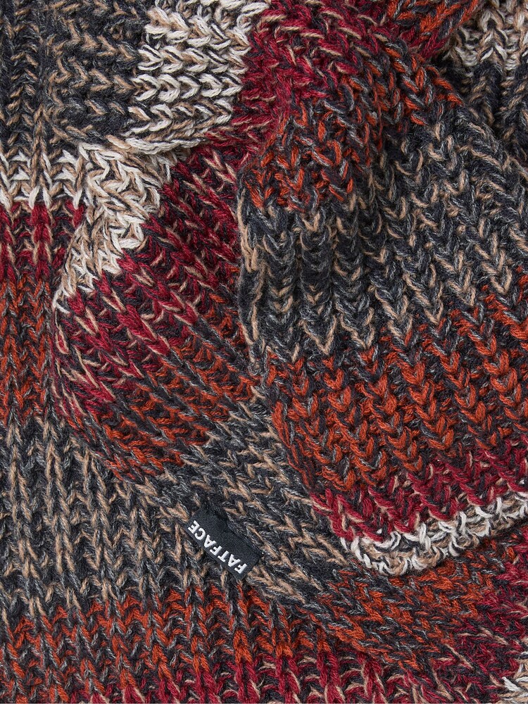 FatFace Orange Twist Colourblock Scarf - Image 2 of 2 FatFace Orange Twist Colourblock Scarf - Image 2 of 2