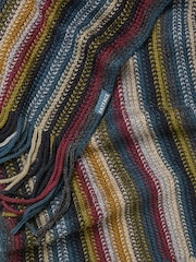 FatFace Multi Vertical Stripe Scarf - Image 2 of 2