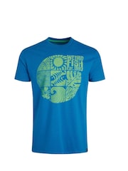 Weird Fish Blue Summer Sector Graphic Print T-Shirt - Image 6 of 7