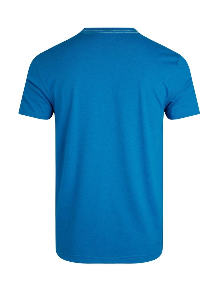 Weird Fish Blue Summer Sector Graphic Print T-Shirt - Image 7 of 7