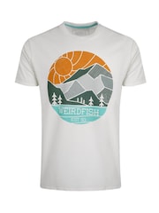 Weird Fish Cream Foothills 100% Cotton Graphic Print T-Shirt - Image 5 of 6