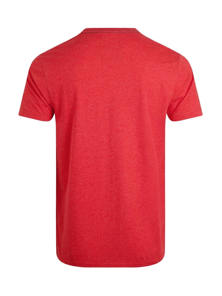 Weird Fish Red Summer Sector Graphic Print T-Shirt - Image 6 of 6